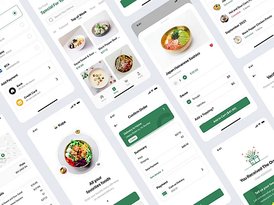 Kupa - Food Delivery App UI Kit app design dinner eat food food delivery illustration interaction menu mobile app mobile design product design ui ui kit ui8 uidesign uikit ux uxdesign