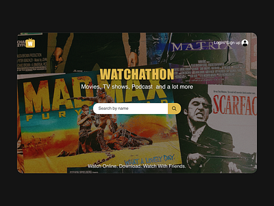 Streaming Service Landing Page landing page ui ui design user interface website
