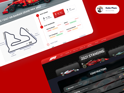 Formula 1 Website Redesign auto design car template car ui f1 website template formula1 web design racing website web design web template website ui