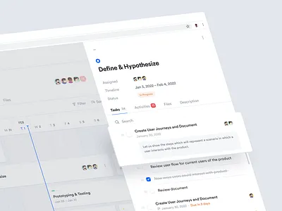 Project Management Dashboard — Timeline Details Tasks List app clean dashboard design interface kanban project management roadmap saas sidebar task task app task management timeline ui uidesign ux web web app web design