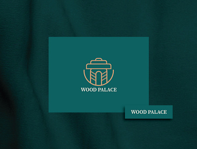 Wood Palace Logo app icon brand identity branding design graphic design iconic logo logo logo design minimal logo wood logo wood palace