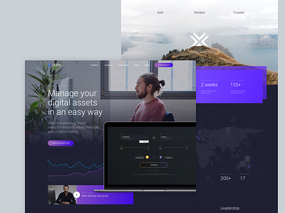 From archive: Exodus website II about us app assets company crypto cryptocurrency design desktop exchange exodus team trezor ui ux wallet web website