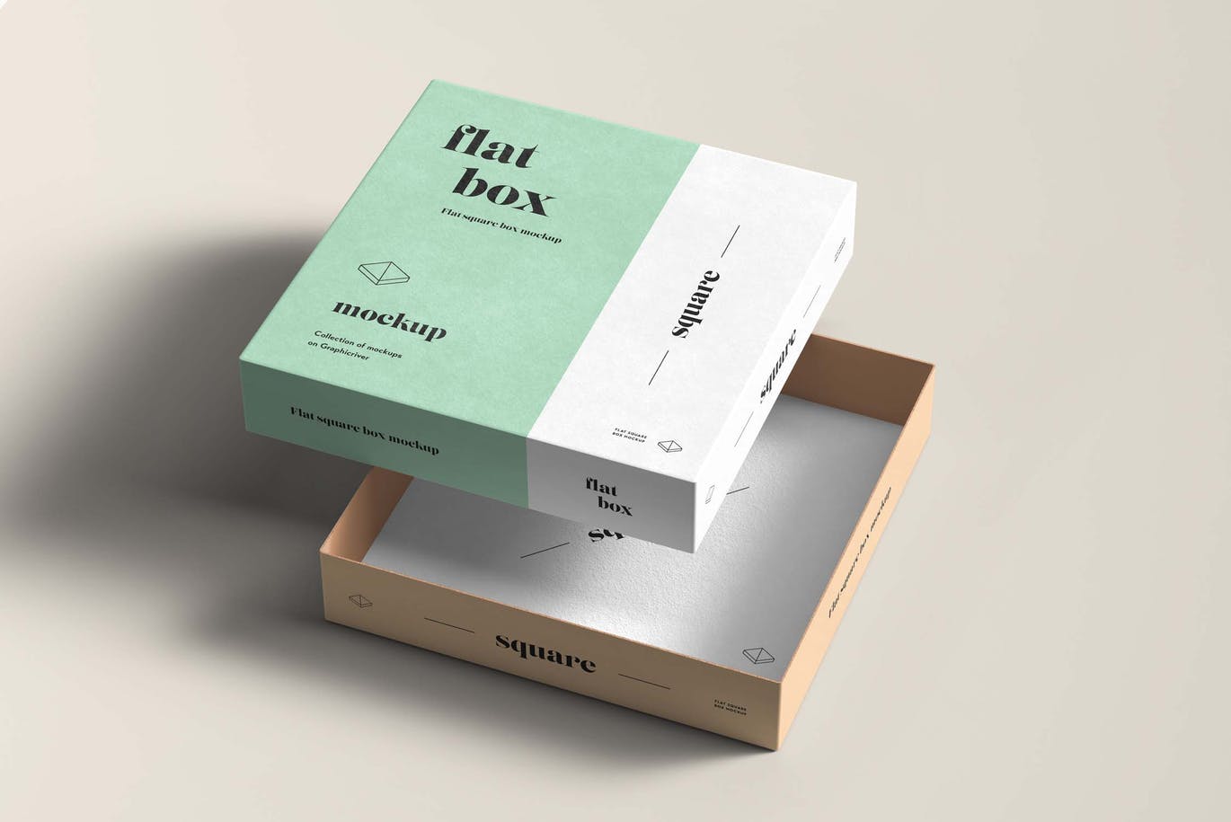 Flat Box Mock-up 3d box box mockup branding carton design graphic design illustration logo mockup packaging packaging design typography ui ux vector