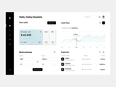 Digital banking. Dashboard screen. banking dashboard dashboard view digital banking solution digital product fintech fintech solution personal banking personal finance saas design ui design ui ux design