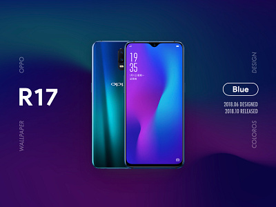 OPPO Wallpaper | R17 graphic design illustration illustrator oppo ui wallpaper