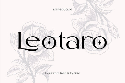 Leotaro Display Font banner brochure design elegant facebook fashion font fonts inspiration lettering logo modern poster product sans serif serif social type typeface