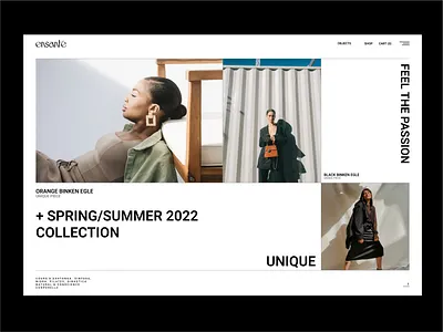 ENSANTE WEBSITE UI/UX DESIGN abstract adobe brand design brand identity branding clothes fashion graphic design homepage landing page design landingpage landingpagedesign minimal ui ui design ux ux design web design website design websitedesign