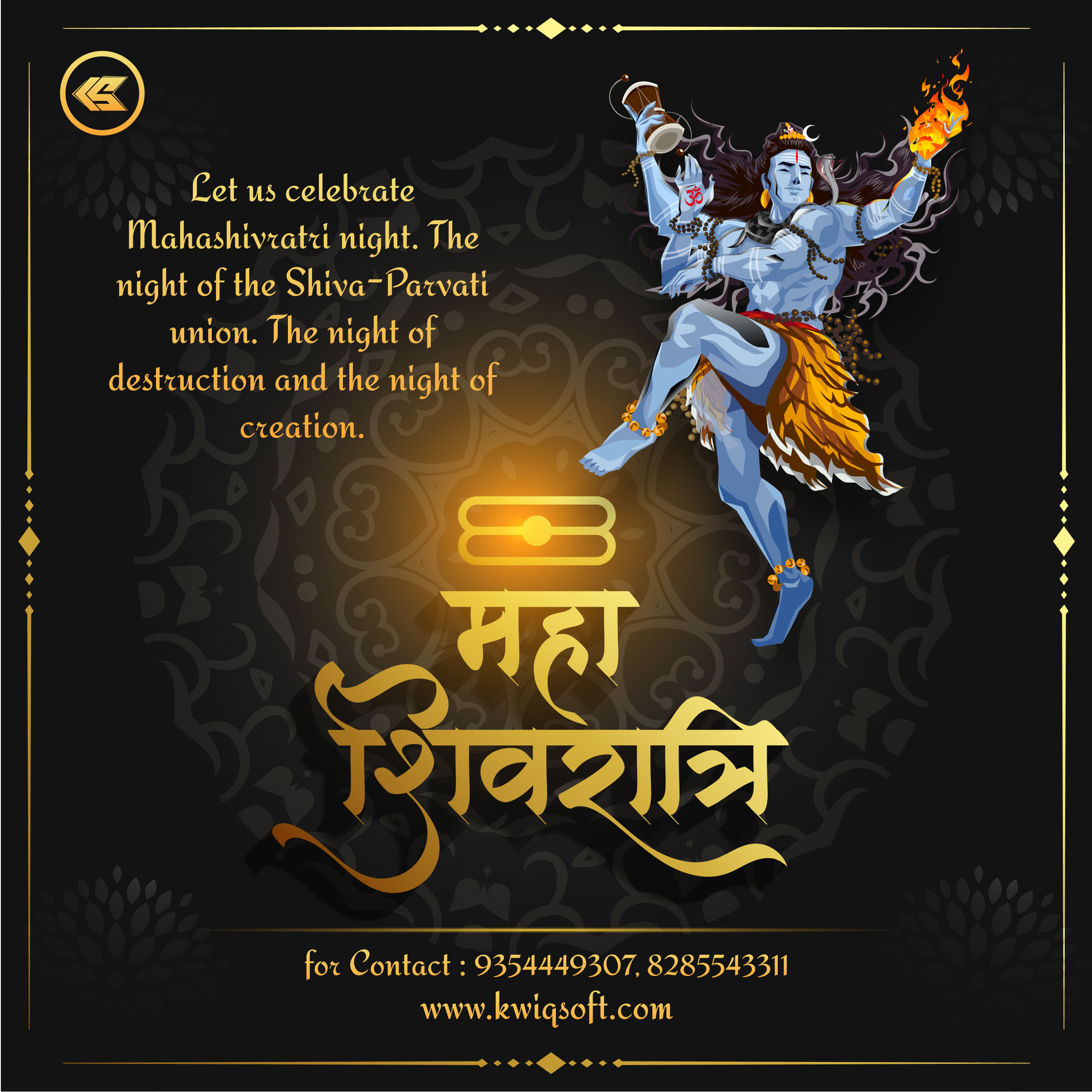 Happy Mahashivaratri! by Kwiqsoft on Dribbble