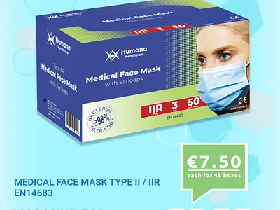Humana Healthcare Face Mask Box
