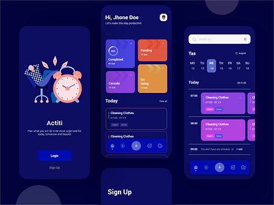 Task Management App UI best task app ui bizbug studio deisgn design new app ui new design task app task app solution task apps task management app ui task web ui ui ux