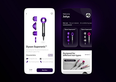 Dyson App Mobile app app design mobileapp ui uiux ux