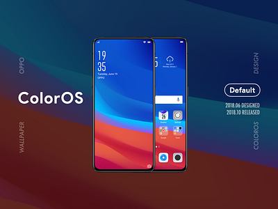 OPPO Wallpaper | ColorOS graphic design illustration illustrator oppo ui wallpaper