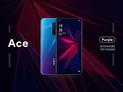 OPPO Wallpaper | Reno Ace graphic design illustration illustrator oppo ui wallpaper