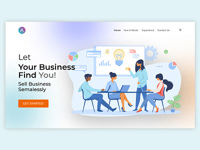 Business Hero Shot design graphic design hero shot ui ui design uiux design