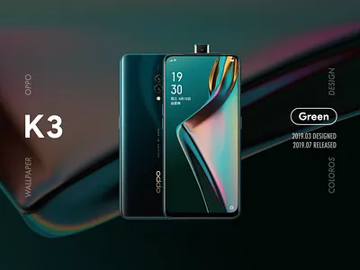 OPPO Wallpaper | K3 graphic design illustration illustrator oppo ui wallpaper