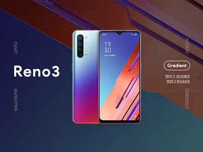 OPPO Wallpaper | Reno3 graphic design illustrator oppo ui wallpaper