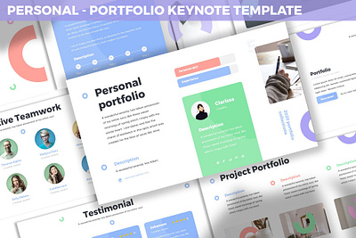 Personal - Portfolio Keynote Template branding clean compare design designposter google google slides gradient graphic design illustration keynote keynote template pitch deck portfolio portfolio keynote startup ui ux vector web design