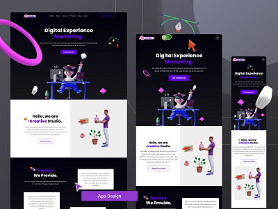 Digital Agency Responsive Website agency best ui branding company creative design digital digital agency logo marketing typography ui ui 2022 ui trend ux website design