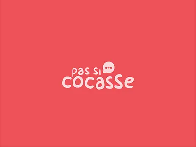 Pas Si Cocasse branding comic design engaged graphic design logo pink vector