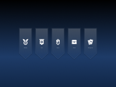 Game UI Icons asset chest clan figma game gems icons interface medals minigames mmo online rpg solid ui user