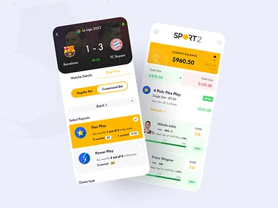Betting App Concept app ui app ux bet betting betting app casino fifa football gambling game live sports money prediction ridoy rock risk score soccer sports sports app yrbantech