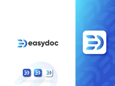 E+D modern document logo mark abstract brand designer branding d d icon design document e e d logo mark e icon e d letter mark graphic design icon letter logo lettering logo logo design logo mark minimal modern