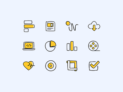 Icon Exploration design icons illustrations sketch