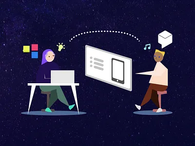 Remote User Testing Illustration design graphic design illust illustration remote testing remote usability testing uidesigner usability testing user testing uxdesigner