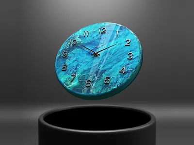 3D simulation of watch for "Epoxy Art Craft" 3d blender branding clock design epoxy epoxy atr craft graphic design illustration product design simulation typography vector