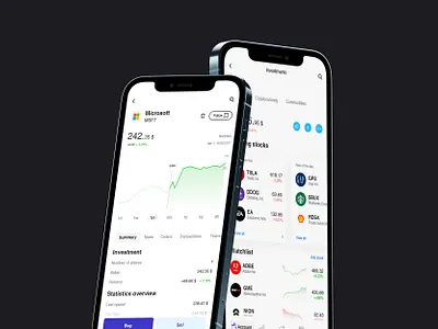 Deutsche Bank - iOS Stocks and trading dashboard bank banking dashboard invest ios krsdesign mobile mobile ui stocks trading ui uidesign ux wallet