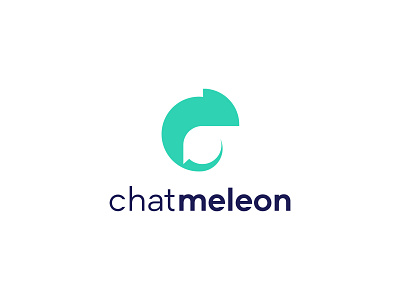 Chatmeleon animal chameleon chat clever communication design geometric iconic logo logodesign minimalist minimalistic