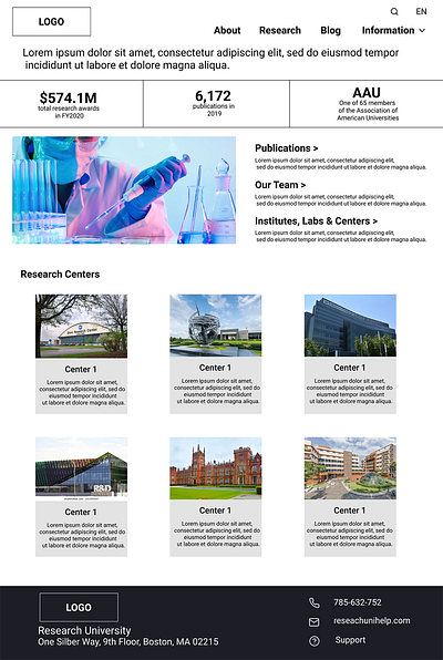 Research center - Home design research research center ux