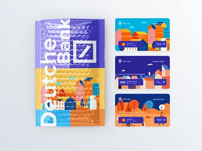 Deutsche Bank - Payment cards (digital/physical) bank cards credit card debit card digital illustration krsdesign mobile mobileui payment payments ui uidesign ux wallet