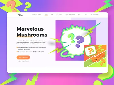 Teaser-Landing for NFT project branding design graphic design hero illustration landing landing page nft ui web web design web illustration web site