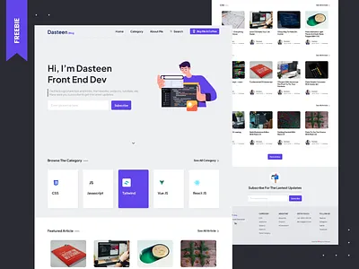 Personal Blog Landing Page #FREEBIE blog blogger blogging knowledge landingpage personal blog personal website portfolio portfolio website sharing ui blog wordpress wordpress blog