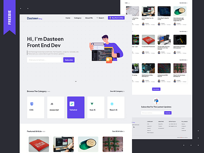 Personal Blog Landing Page #FREEBIE blog blogger blogging knowledge landingpage personal blog personal website portfolio portfolio website sharing ui blog wordpress wordpress blog