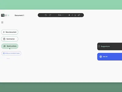 SaaS Platform Animation - AI writing assistant after effects ai tool animation figma graphic design motion graphics saas saas design ui ux web design