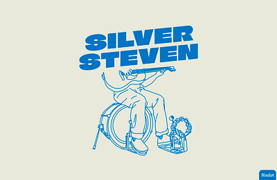 Silver Steven - One man band branding color design digital drawing drums guitar illustration inspiration linework merch music onemanband