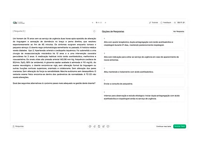 Question Bank / [Practice Test] app design design figma green interface product design saas ui ux web design white