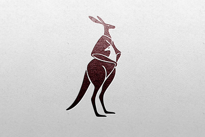 Kangaroo animal australia branding graphic design jump kangaroo logo nature wallaroo