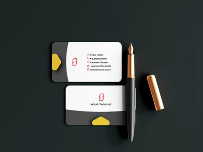 Modern business card branding business business card graphic design