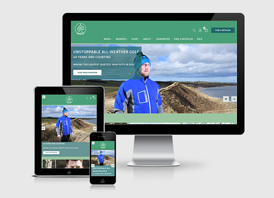 ProQuip Golf bespoke web design and development adobe xd golf green gutenberg theme web design wordpress