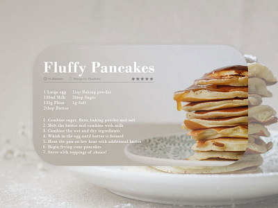 Happy Pancake Day! design recipe