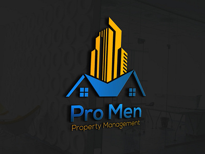 Pro Men 3d animation branding building construction logo creative logo design drop logo graphic design home house illustration logo property logo real estate logo ui vector