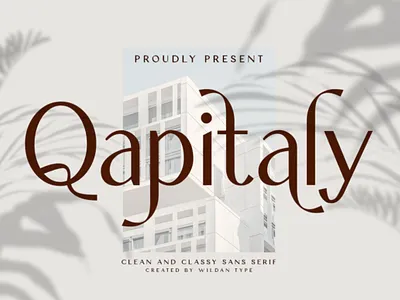 Qapitaly alternate classyfont elegnt font sans serif typography