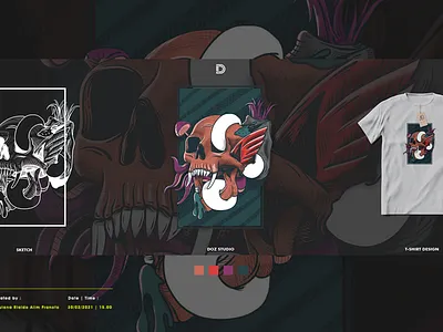 ILLUSTRATION | DOZARTWORK | SKULL ALL NIGHT branding design graphic design icon illustration logo tshirt typography vector