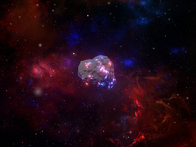 Falling meteorite made by Blender & AE 3d motion graphics