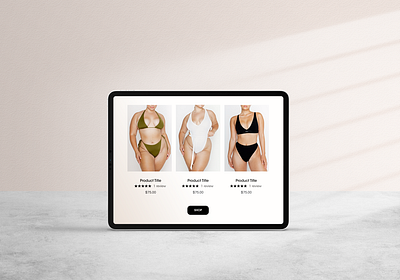 Momma Landing Page curvy fashion feminine landing page momma plus size sustainable swimwear ui ui design user interface web webdesign