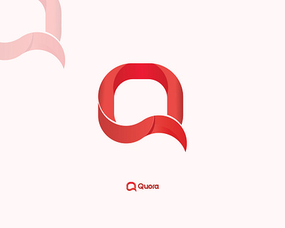 Q letter / Quora Logo Redesign app logo brand design brand identity branding clean gradient grid grid logo letter logo lettermark logo logodesign logotype modern popular q q letter quora redesign solid color