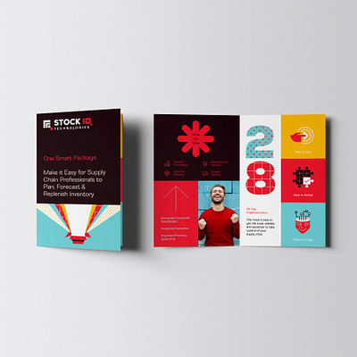 Brochure for software company. boxydesign branding brochure collateral handout illustration layout techbrochure techdesign